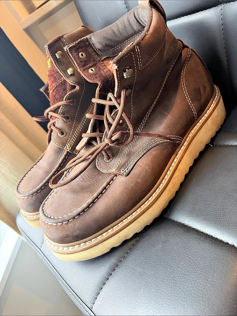 Wolverine Brown Lace-Up Boots